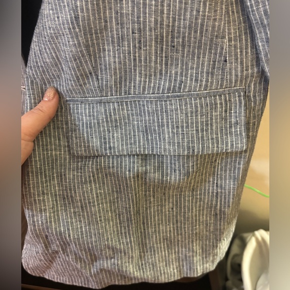 🎬🎬🎬EUC Everlane The Linen Oversized Blazer Size 12 🎬🎬🎬 - Picture 12 of 13